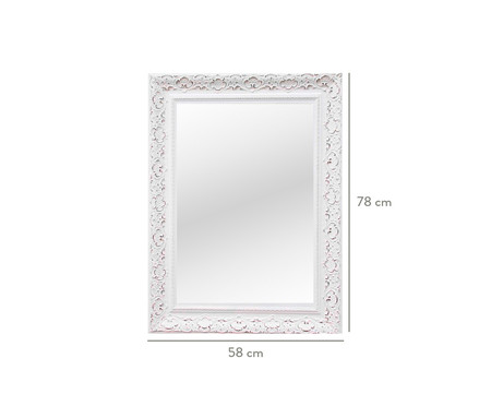 Espelho de Parede Abel Branco - 48x78cm | WestwingNow