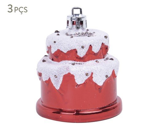 Enfeite de Árvore de Natal Cupcake, red | WestwingNow