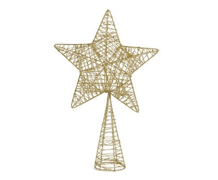 Ponteira de Árvore de Natal Estrela Vazada Pequeno | Westwing