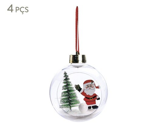 Jogo de Bolas Natalina Papai Noel, multicolor | WestwingNow