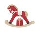 Adorno Decorativo Cavalo de Balanço Shinny, red | WestwingNow