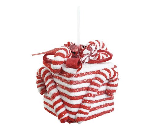 Enfeite de Pendurar Caixa de Presente Candy Cane, red | WestwingNow