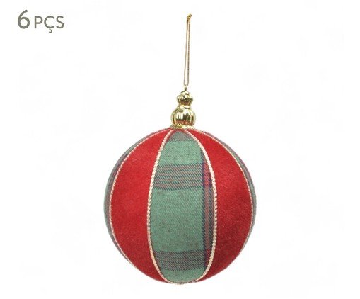 Jogo de Bolas Natalina Papai Noel, red | WestwingNow
