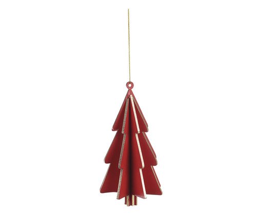Enfeite de Árvore de Natal Árvore Minimalista Vermelho, red | WestwingNow