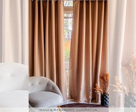 Cortina Corta Luz Liss - Bege Escuro | WestwingNow