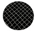 Tapete Redondo Grid - Preto, Preto | WestwingNow