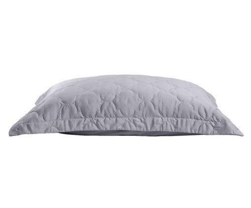 Porta-Travesseiro Acetinado Platine Cinza 300 Fios, grey | WestwingNow