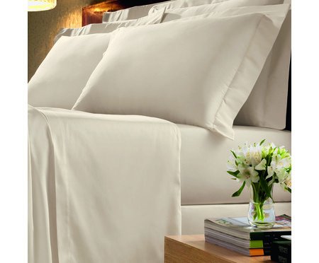 Jogo de Lençol Platine Pérola | Westwing