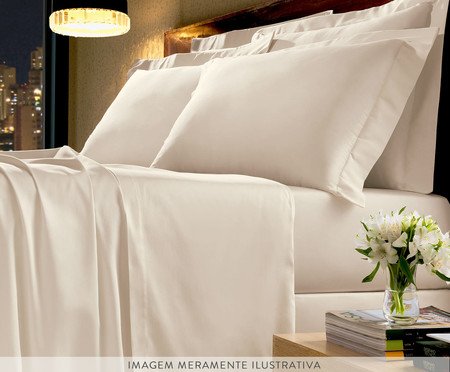 Jogo de Lençol Platine Pérola | Westwing