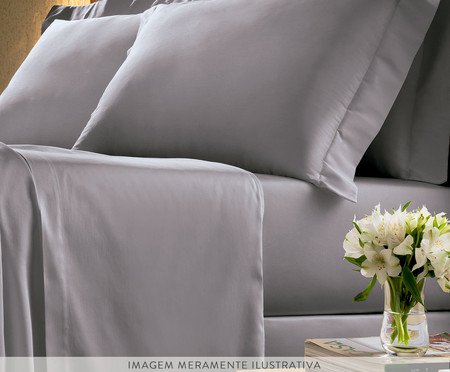 Jogo de Lençol Platine Cinza | Westwing