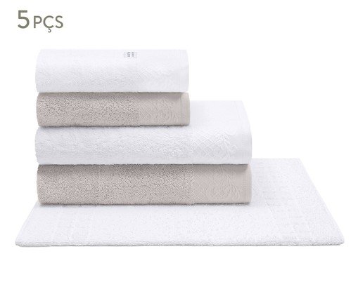 Jogo de Toalhas Darling Palha 500G/M², white | WestwingNow