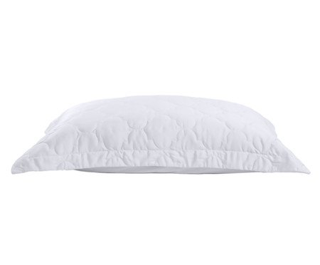 Porta-Travesseiro Acetinado Platine Branco 300 Fios | Westwing