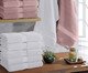 Jogo de Toalhas de Banho Natural Dusty Rosê e Branca, pink | WestwingNow