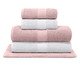 Jogo de Toalhas de Banho Natural Dusty Rosê e Branca, pink | WestwingNow