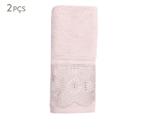 Jogo de Toalhas Social Cristal Roma Rosa Pétala, pink | WestwingNow