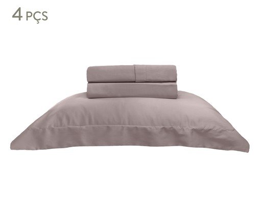 Jogo de Lençol Acetinado Platine Bege 300 Fios, beige | WestwingNow