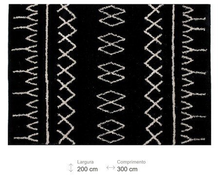 Tapete Jemaa - Preto | Westwing