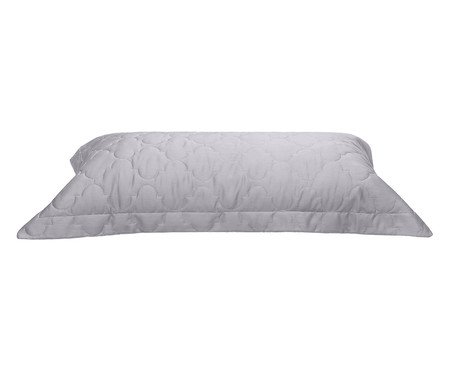 Porta-Travesseiro Platine Cinza 300 Fios | Westwing
