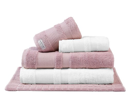 Jogo de Toalhas Aliance Dusty 550G/M², pink | WestwingNow