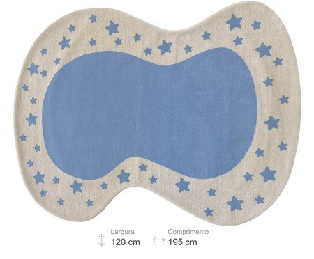 Tapete Infatil Orgânico Brincadeira Azul | Westwing