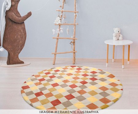 Tapete Moriah Coleção Infantil Alegria Abracadabra - 150X150cm | Westwing