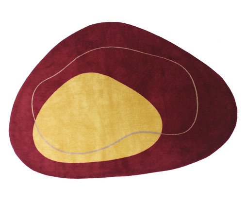 Tapete Sala Orgânico Modernist Gold, red | WestwingNow