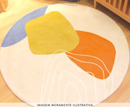 Tapete Infantil Redondo Kamet Abstrato | Westwing