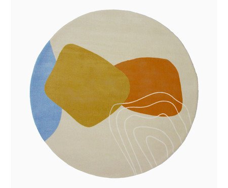 Tapete Infantil Redondo Kamet Abstrato | Westwing