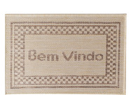 Capacho Look Jacquard Bem Vindo  - Creme | WestwingNow