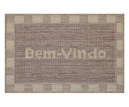 Capacho Look Jacquard Castor - Marrom e Bege, Marrom | WestwingNow