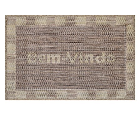 Capacho Look Jacquard Castor - Marrom e Bege | Westwing