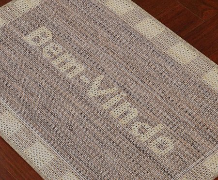Capacho Look Jacquard Castor - Marrom e Bege | Westwing