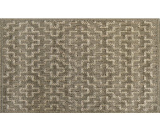 Capacho Bouclê Jacquard Kauai - Cinza, Cinza | WestwingNow