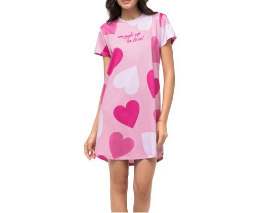 Camisola Manga Curta em Malha Perfect Touch, pink | WestwingNow
