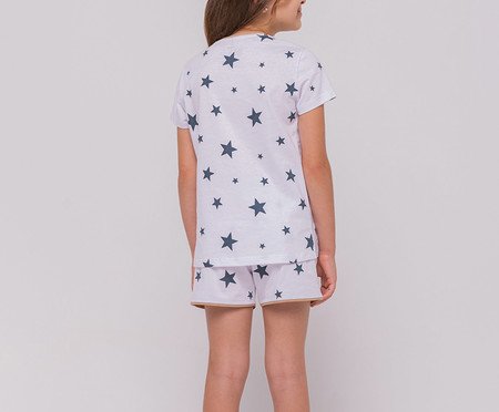 Pijama Manga Curta Infantil Estrelas | Westwing