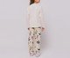 Pijama Manga Longa Feminino Infantil Mulher-Maravilha, beige | WestwingNow