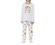 Pijama Manga Longa Masculino Infantil Hogwarts com estampa Metalizada, white | WestwingNow