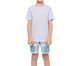 Pijama Manga Curta Masculino Infantil com Bermuda, grey | WestwingNow