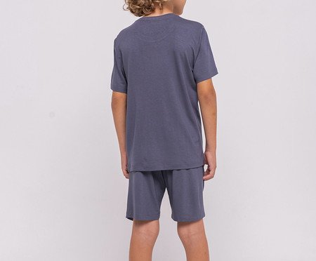 Pijama Manga Curta com Bermuda Masculino Infantil | Westwing