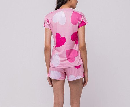 Pijama Manga Curta com Short em Malha Perfect Touch | Westwing