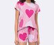 Pijama Manga Curta com Short em Malha Perfect Touch, pink | WestwingNow