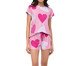 Pijama Manga Curta com Short em Malha Perfect Touch, pink | WestwingNow