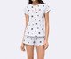 Pijama Manga Curta Estrelas, white | WestwingNow