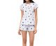 Pijama Manga Curta Estrelas, white | WestwingNow