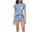 Pijama Manga Curta Feminino, blue | WestwingNow