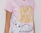 Camisola Manga Curta Edwiges com Estampa Metalizada, pink | WestwingNow