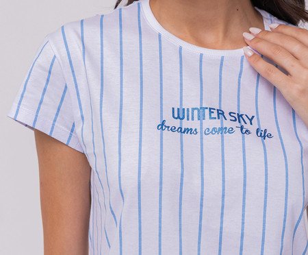 Pijama Manga Curta com Short Feminino | Westwing