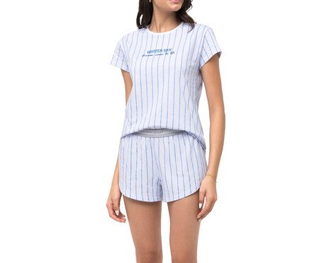 Pijama Manga Curta com Short Feminino | Westwing