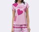 Pijama Manga Curta com Calça em Malha Perfect Touch, pink | WestwingNow