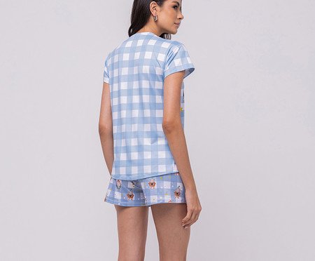 Pijama Manga Curta com Short Feminino | Westwing